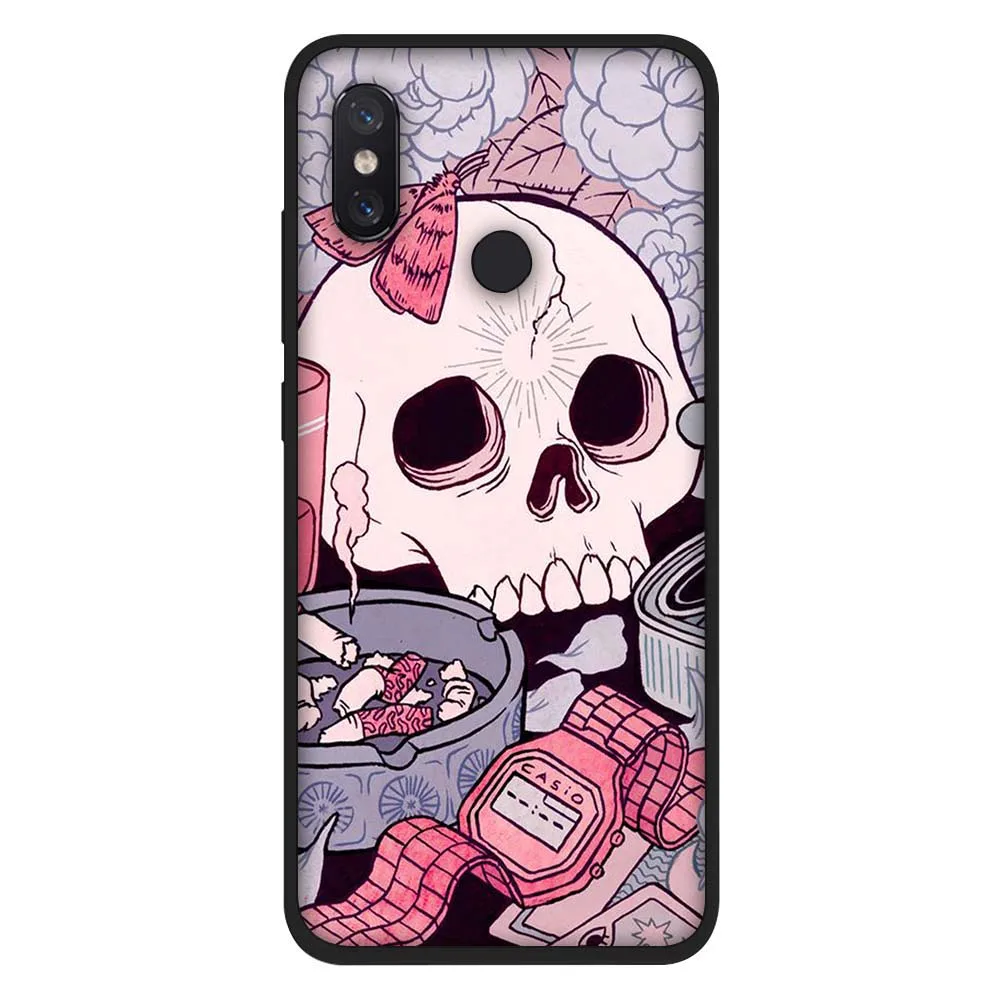 WEBBEDEPP Dancing Nightmares skull TPU Cover for Xiaomi Redmi 5A 6A S2 5 Plus Note 6 7 Pro Soft Case | Мобильные телефоны и