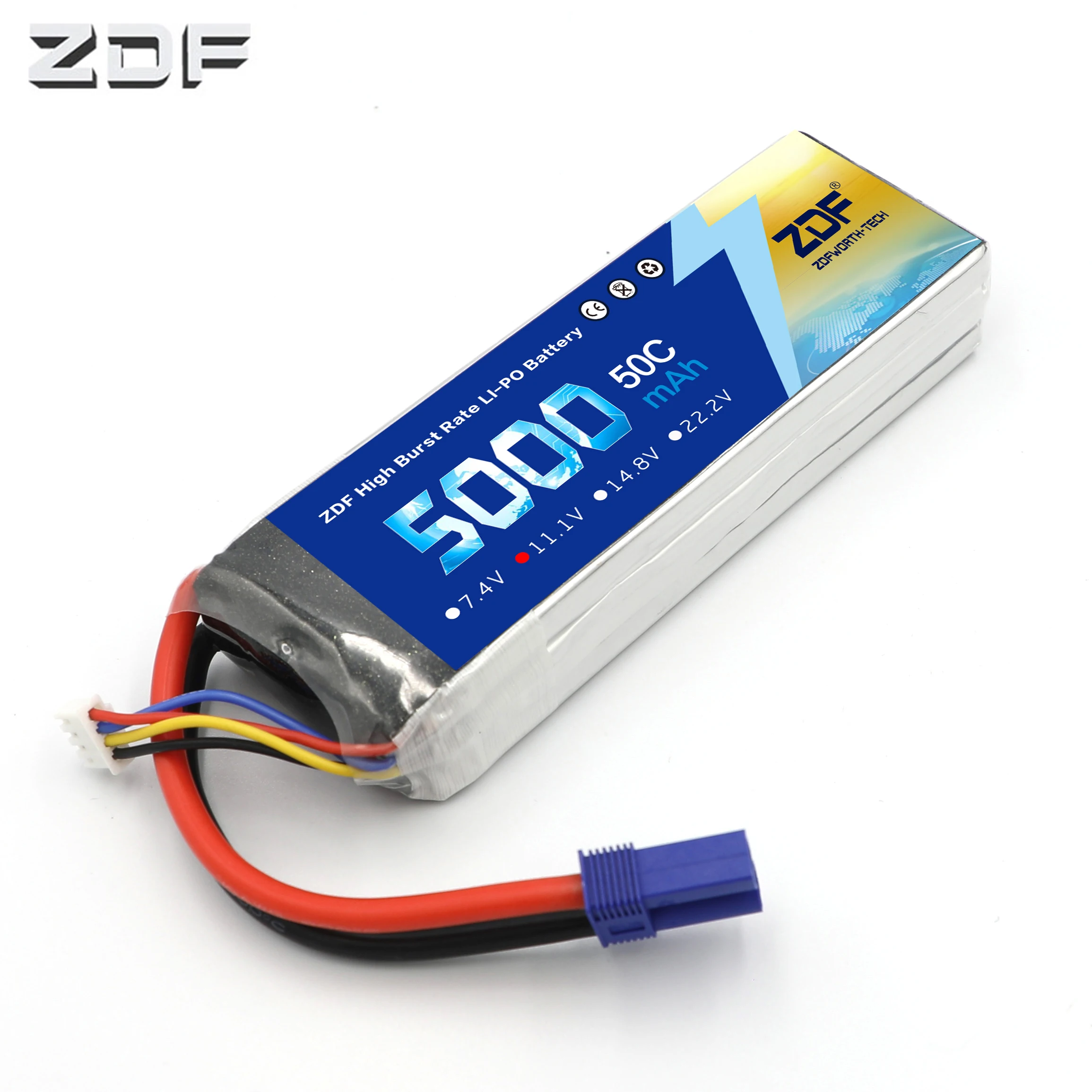 

ZDF FPV 450 500 AKKU 11,1 в 5000 мАч 50C 100C 3S RC LiPo аккумулятор для RC вертолета лодки Traxxas автомобильный аккумулятор ARRMA Axial HPI E-revo