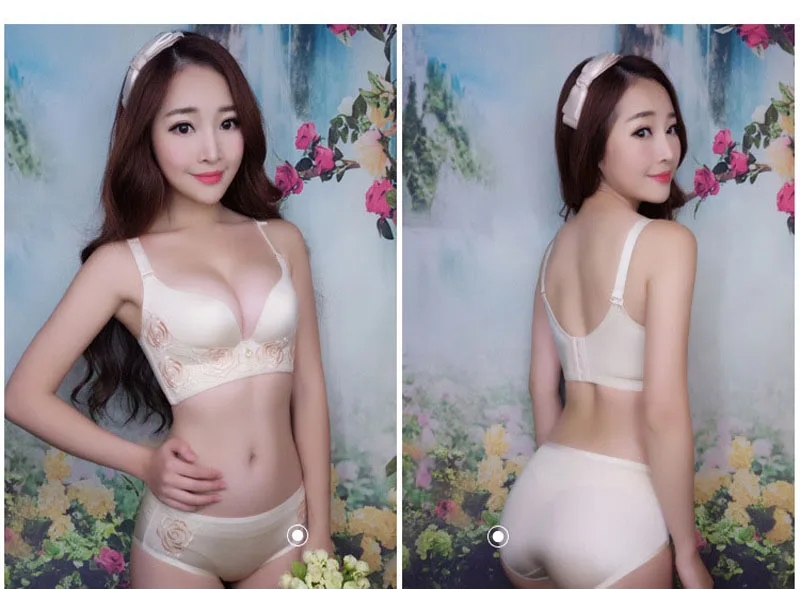 Бесшовные бюстгальтер для Женщины Push Up Bra Вышивка сексуальное нижнее белье цельный глянцевый бюстгальтер женщина для Скорректированная- ремни B C чашки Бюстгалтер бюстгальтер лифчик нижнее белье белье женское