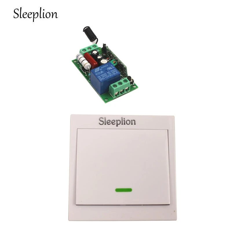 Sleeplion 220 В 110 10A реле 1ch дома Беспроводной настенный выключатель передатчик лампа