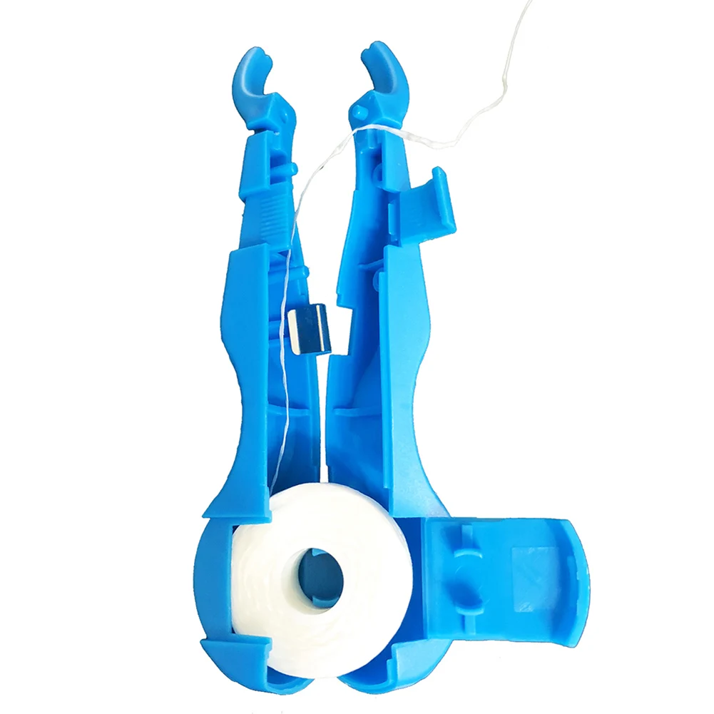 Горячая 30 м нейлоновая зубная нить с держателем для чистки зубов инструмент Уход