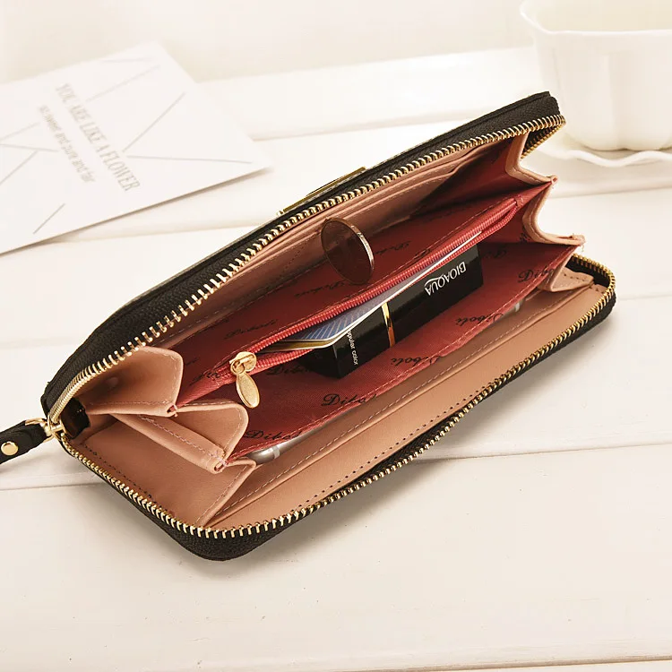 Роскошные модные женские кошельки с держателем для карт из искусственной кожи