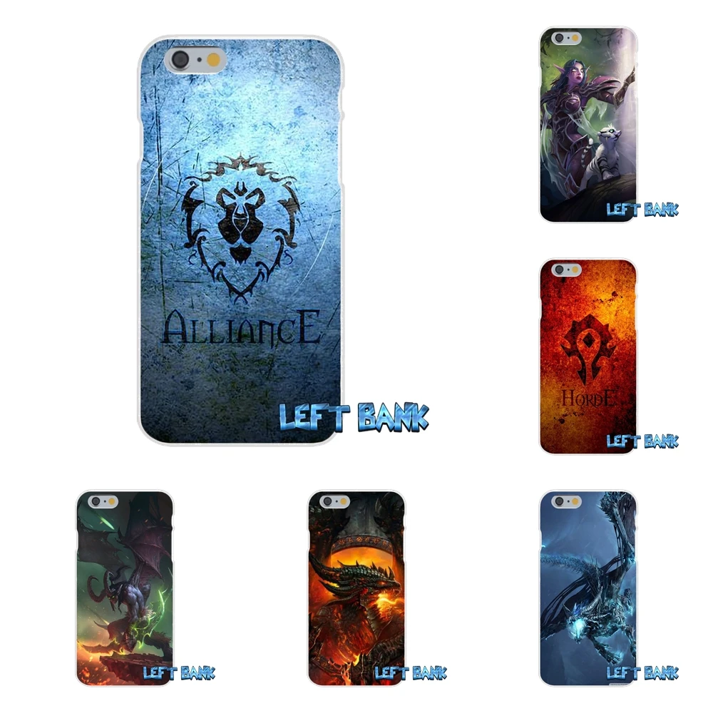 WOW World Of Warcraft Орда Логотип Тонкий силиконовый чехол для iPhone X 4 4S 5 5S 5C SE 6 S 7 8 плюс|case