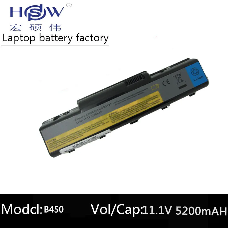 

HSW B450 5200mAh Laptop Battery for Lenovo B450 L09M6Y21 L09S6Y21 B450A B450L bateria akku