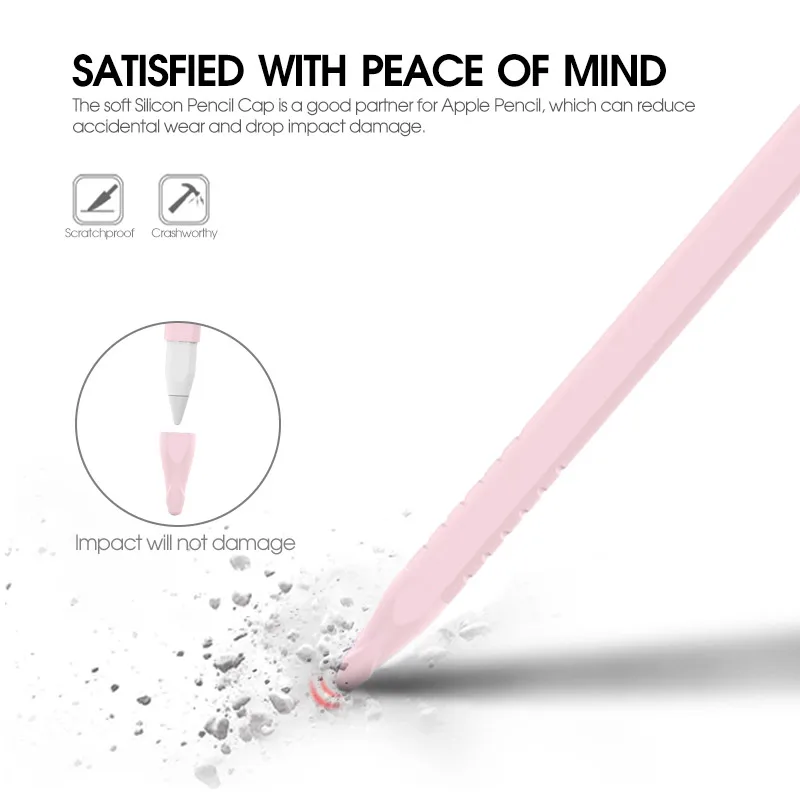 Силиконовый чехол крышка для сенсорного экрана планшета стилуса Apple Pencil 2