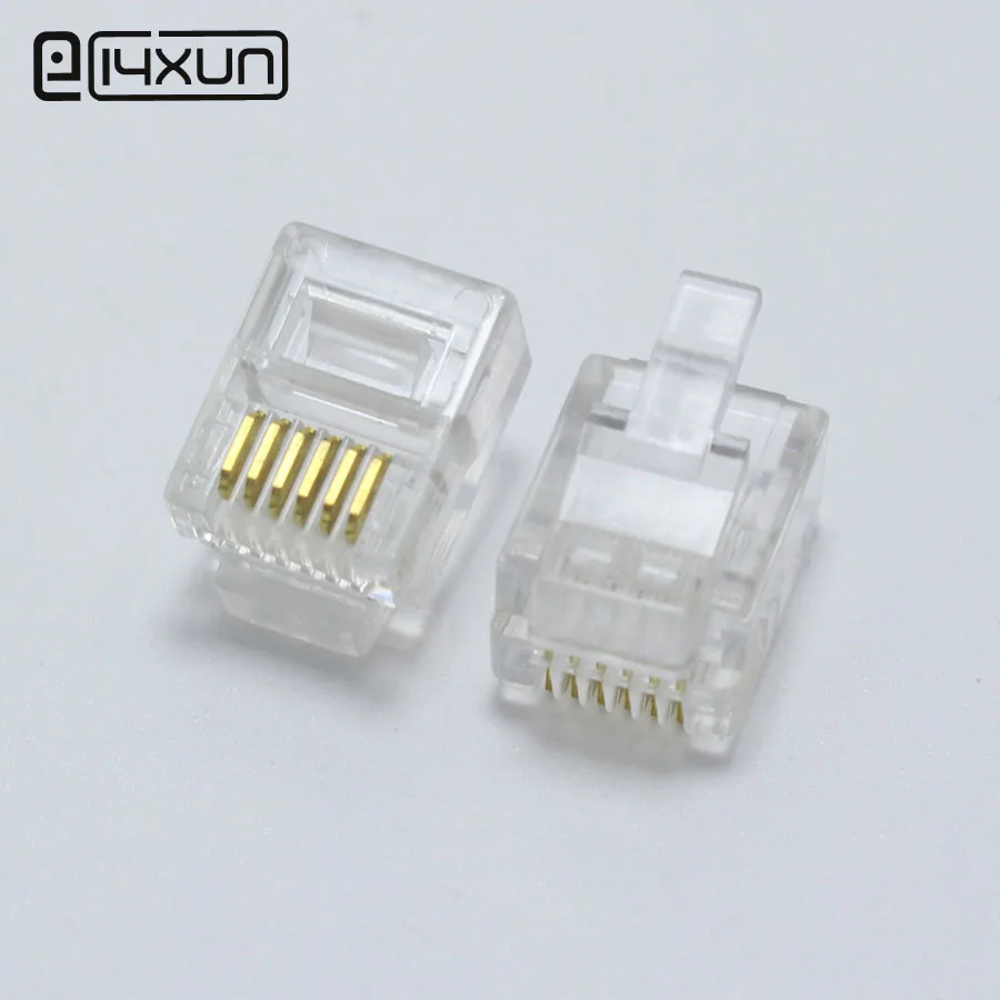 10 шт. 6 контактный разъем RJ45 CAT5 CAT5e Cat6 модульный кабель розетки сетевой Ethernet 6P6C