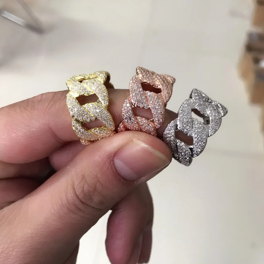 2019 Специальное предложение Anillos США Размер 8 10 хип хоп украшенное кубинским