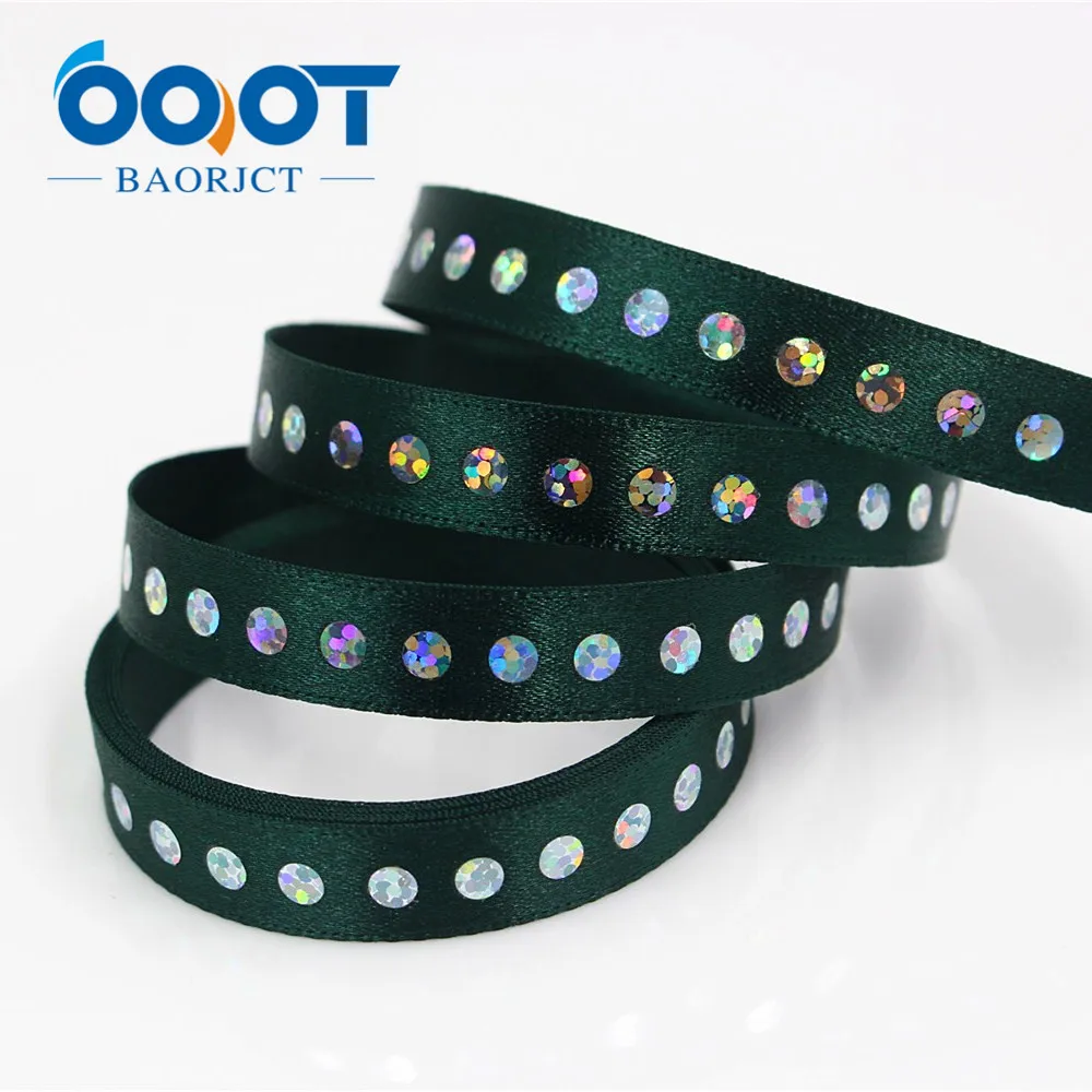 OOOT BAORJCT 184111 10 мм 2 ярда чистая лента Белая с блестками Лента Свадебные аксессуары