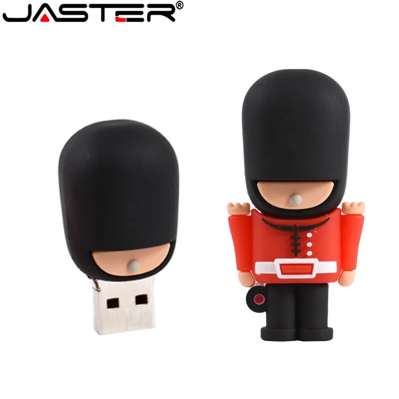 JASTER Новый горячий USB флэш накопитель красивый Британский охранник мультяшный