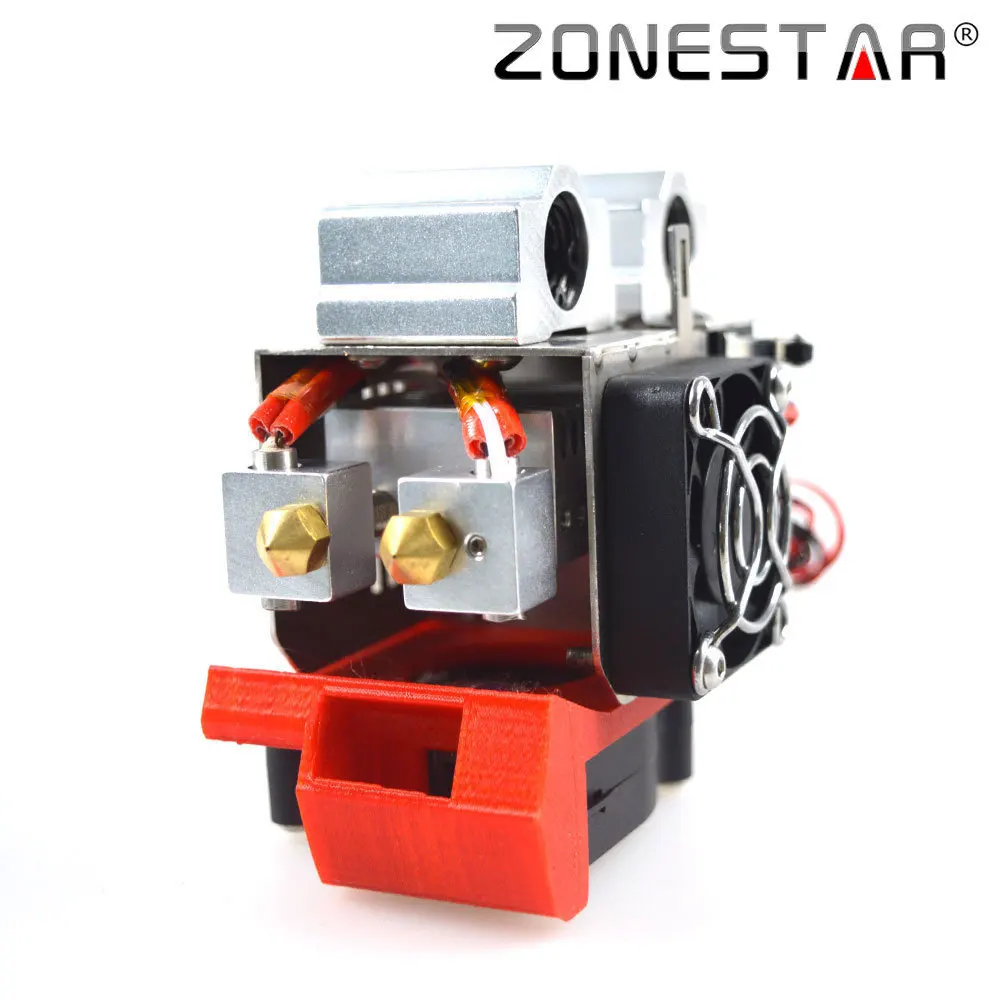ZONESTAR части 3d принтера экструдер обновление двойной экструдер сопло 0,4 мм диаметр подачи 1,75 нити для P802 Z5 Z6 Z8 Z9 Z10