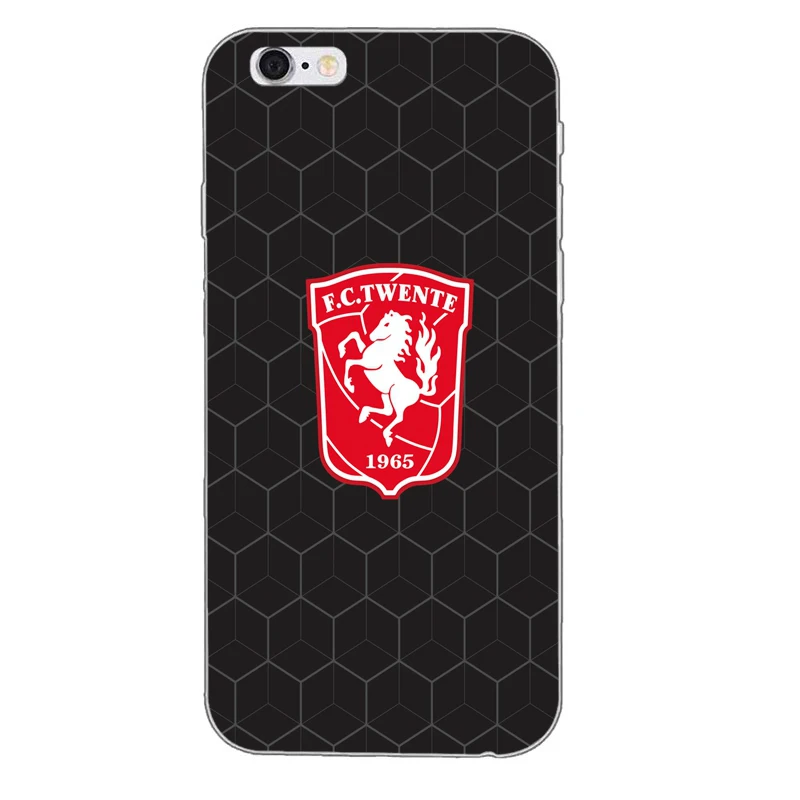 Для FC Twente мягкий, силиконовый, из ТПУ чехол для телефона для Apple iPhone 4 4S 5 5S 5c SE 6 6s plus, 7, 7 plus, 8, 8 plus, X - Цвет: FCTwenteA08