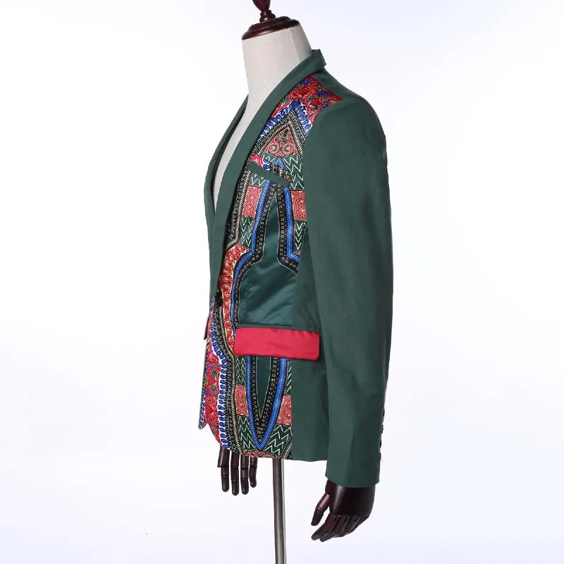 Africa Clothing National Style Printed Ethnic Suit Jacket New Design A Button Blazers Bazin Dashiki Clothes Party | Тематическая