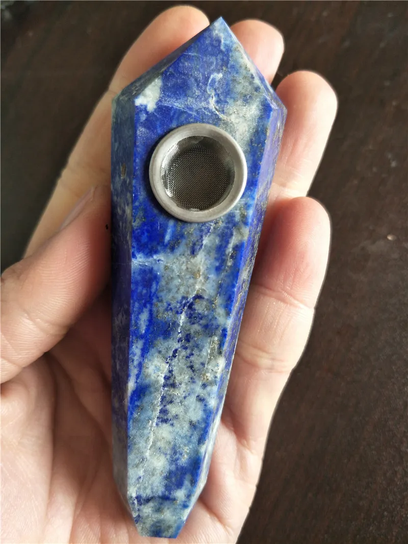 lapis lazulia crystal smoking pipes free shipping | Дом и сад