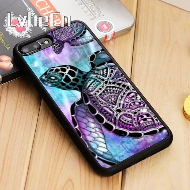LvheCn морская черепаха разноцветный чехол для телефона iPhone 5 6s 7 8 plus 11 12 Pro X XR XS max Samsung