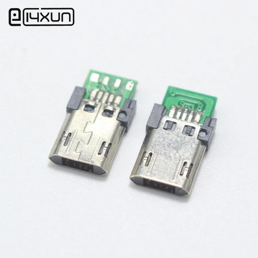 10 шт. 5Pin Micro USB штекер Адаптер разъем 2,54 мм сварная плата конвертер Pinboard для мобильного телефона линии передачи данных