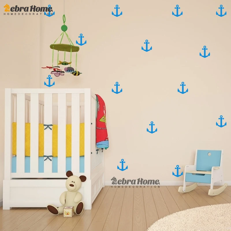 Маленький якорь стены Стикеры &quotсделай сам&quot для малышей домашний декор
