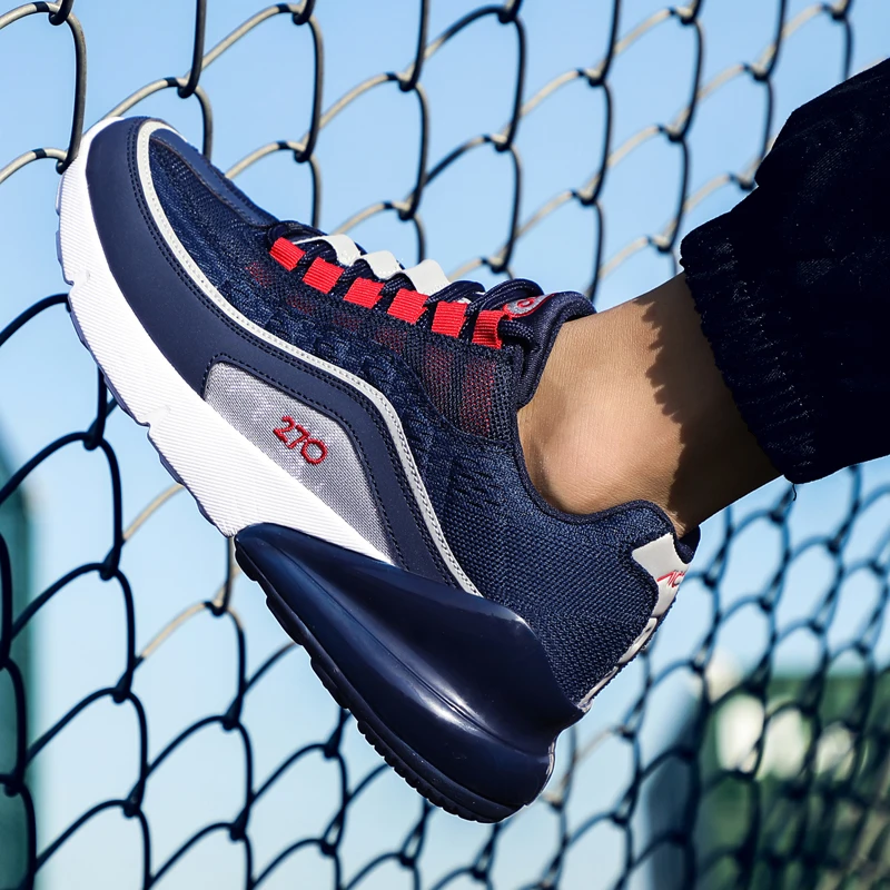 Оригинальные мужские кроссовки для бега белые с амортизацией 720 270 легкая