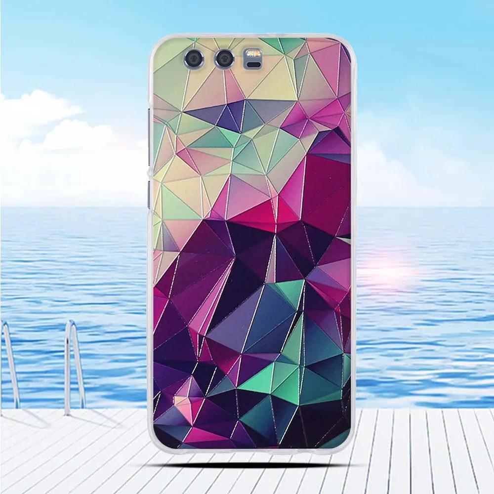 Чехол премиум-класса для Huawei Honor 9 с объемным рельефным рисунком и цветочным