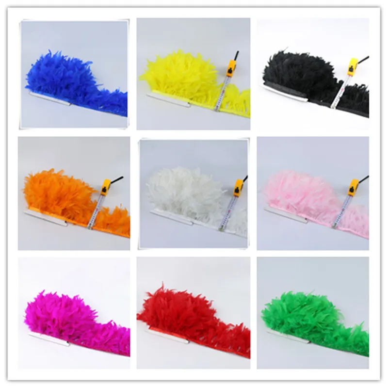 Распродажа 2 ярдов пушистый красивый турецкое перо s ленты бахрома 6 8 дюймов