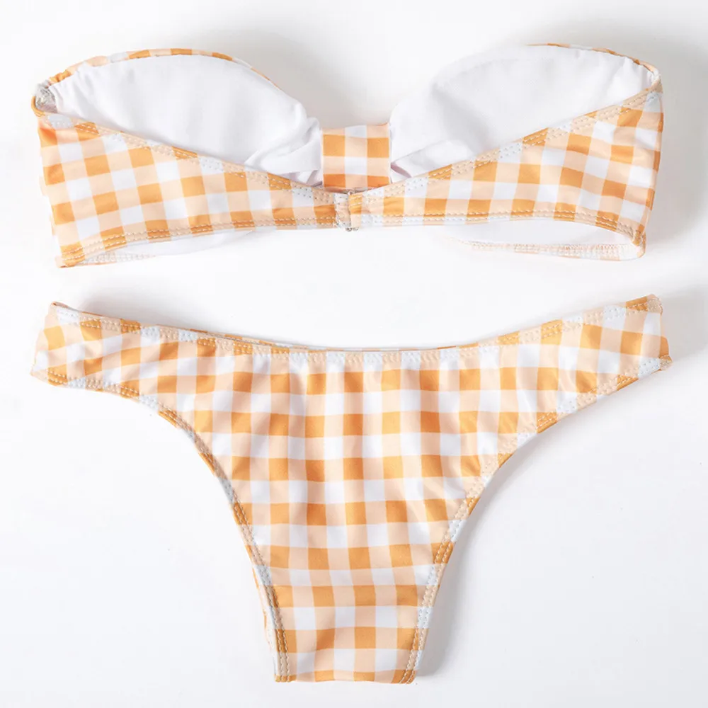 SAGACE сексуальный купальник с открытыми плечами пляжная одежда бикини комплект в