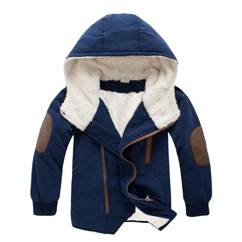 

kids fur sweatshirt solid cashmere hooded overcoat for 3-12yrs children boys girls Winter hoodie jacket thick warm outerwear