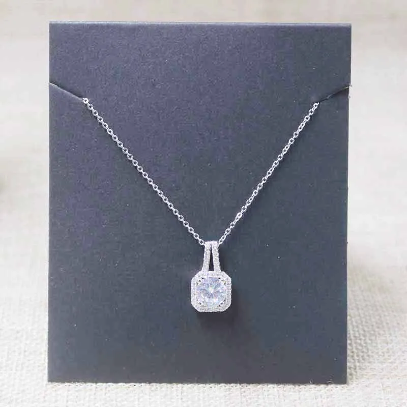 Делюкс пустой дисплей ожерелье и пакет карты сложенный ювелирные изделия кулон