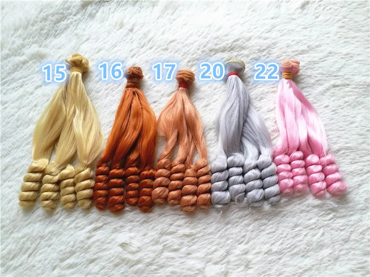 Suxiufang bjd парик аксессуары 1 шт 15*100 см кукла волос для 1/3 1/4 1/6 1/12 натуральный Цвет