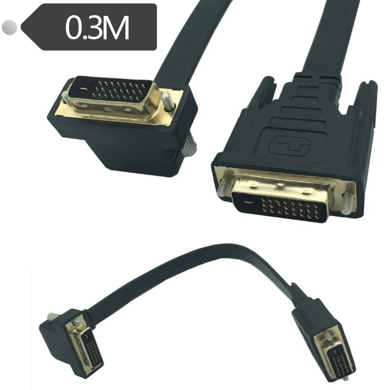 Загиб 90 градусов DVI24 + 1 Мужской/public монитора dvi линии HD кабель DVI D I|Соединители| |