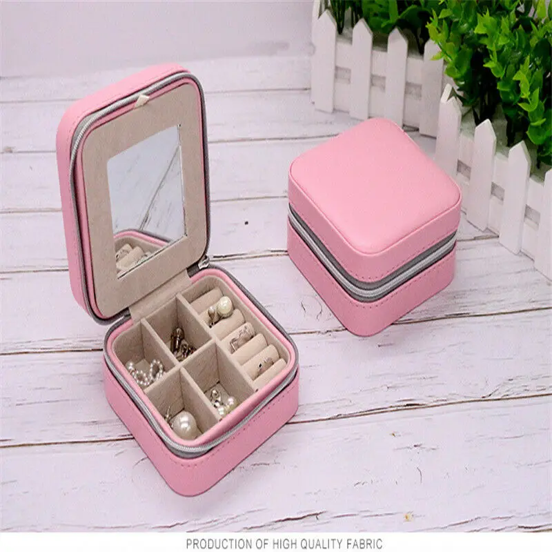 Новая небольшая дорожная коробка для Драгоценностей из искусственной кожи