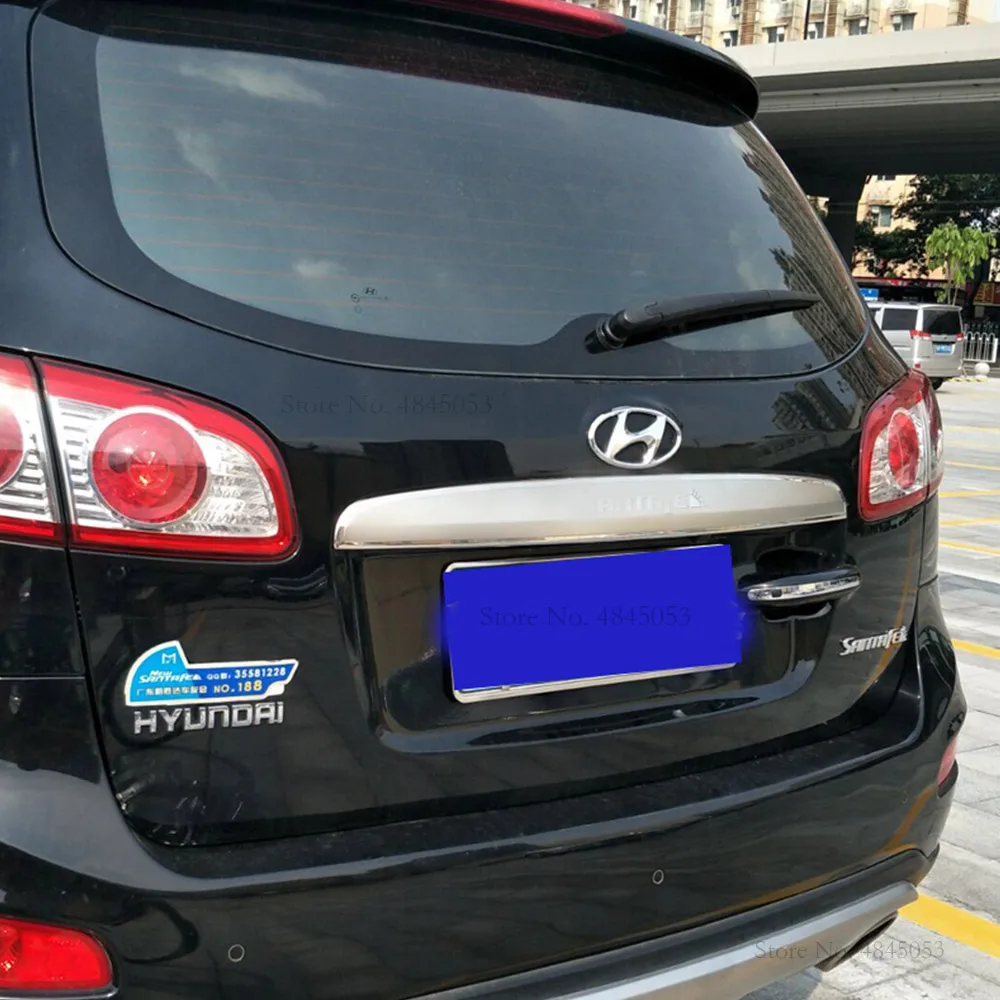Для Hyundai Santafe Santa Fe 2006 2012 Нержавеющая сталь Задний бампер Защита багажника задняя