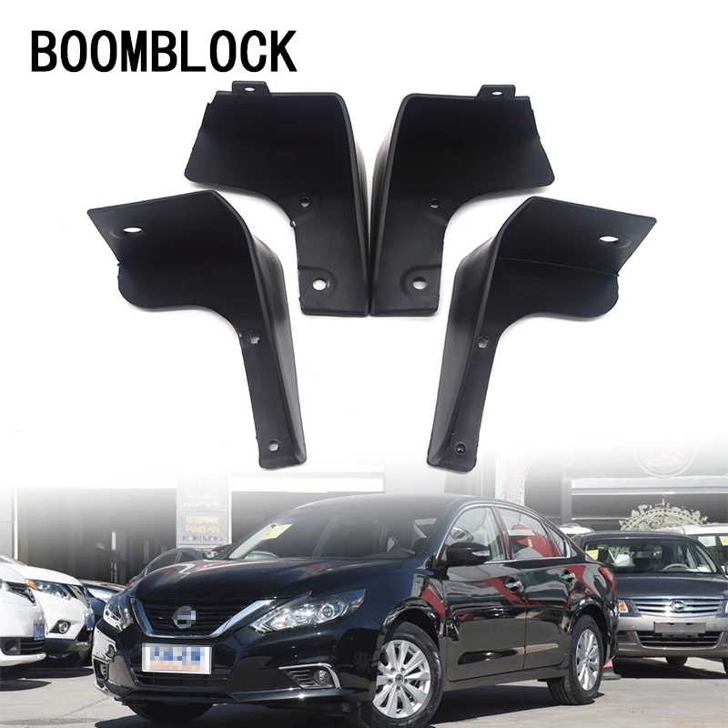 

BOOMBLOCK 1 комплект автомобильные передние и задние брызговики для 2013 2014 2015 2016 2017 Nissan Altima Teana L33 седан аксессуары крылья