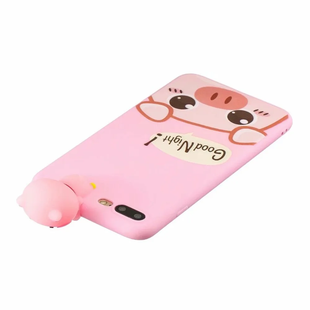 Мультфильм милая розовая свинка нос мягкий ТПУ чехол для iPhone 5 SE 5S 6 7 8 Plus X XS XR MAX