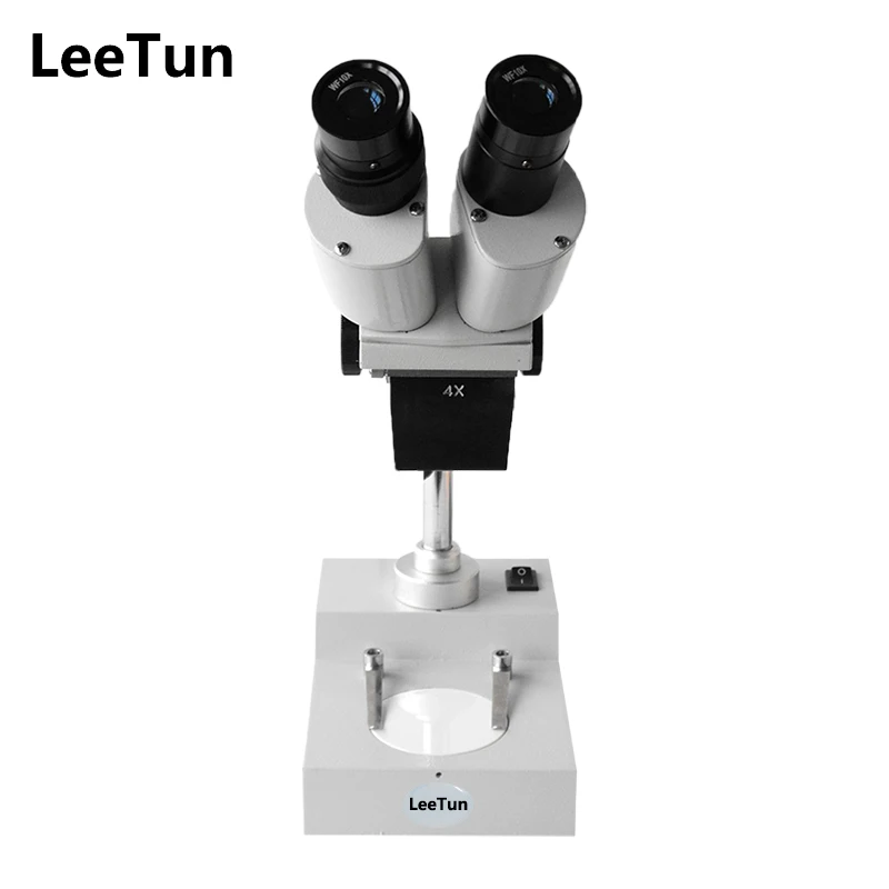 40x бинокуляр с подсветкой стерео микроскоп верхней галогенная лампа WF10X окуляра 4X