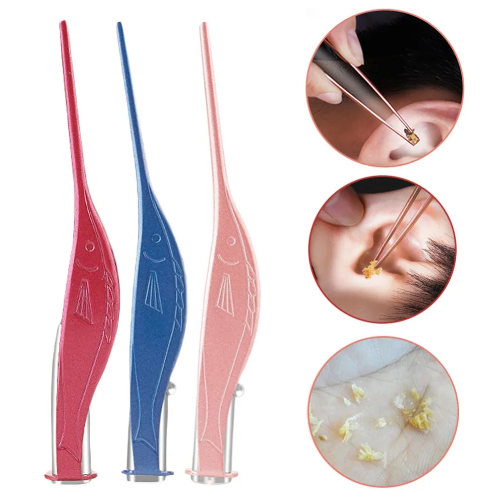 Convenient Tweezer Luminous Baby Ear Wax Cleaner LED Flashlight Earpick Earwax Remover Curette Spoon Health Care | Инструменты