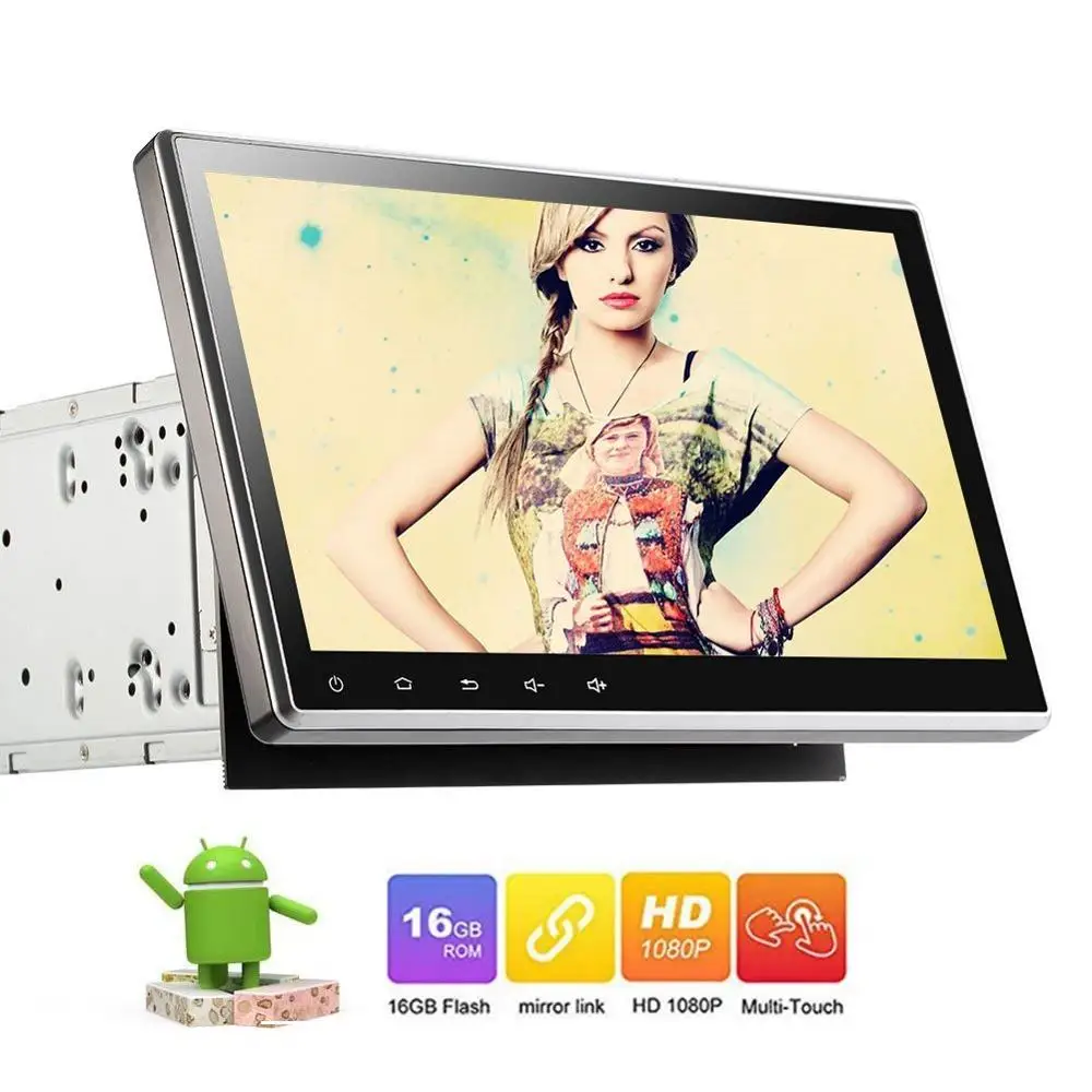 10 1 &quotрегулируемый угол двойной Din автомобильный dvd плеер Радио Стерео Android 7