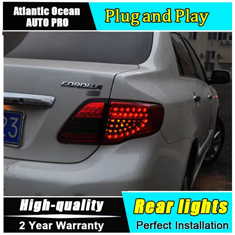 A &amp T Автомобильный Стайлинг для Toyota задние габаритные огни на Corolla 2007-2010 Altis