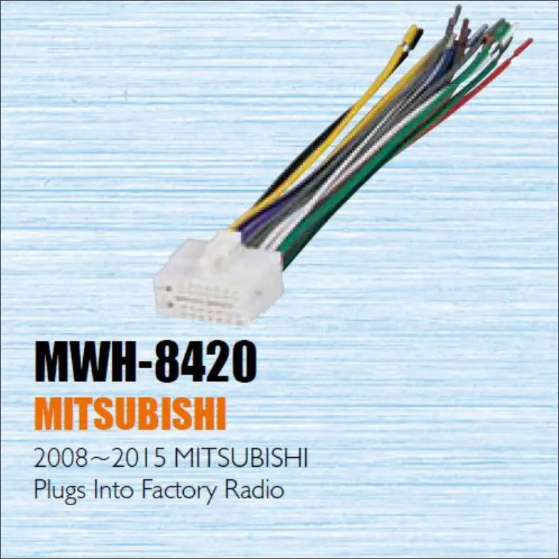 

Car CD/DVD Player Power Wire Cable For Mitsubishi 2008-2015 Plug Into Factory Radio / DIN ISO Female