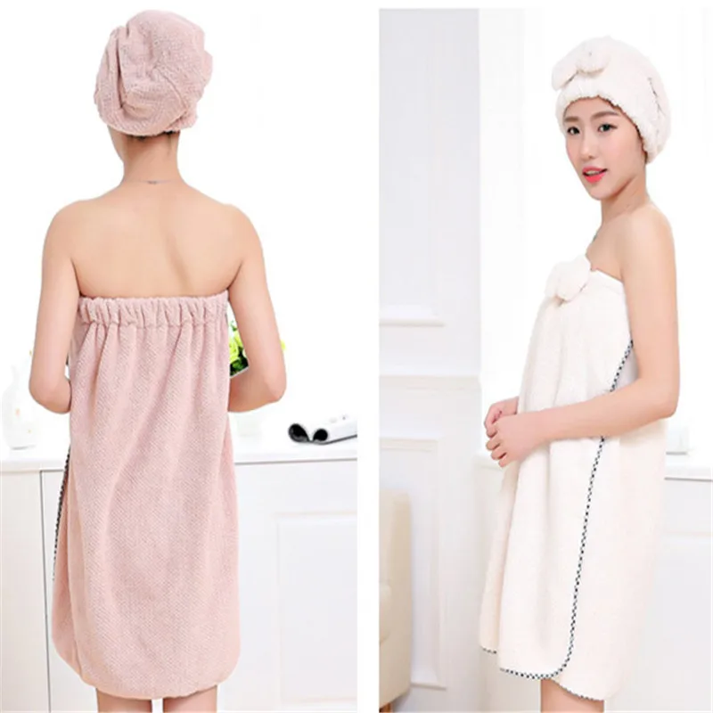 New 2019 Bath skirt Shower cap Dry towel Bow Towel Khan steamed SPA Pajamas Multifunction Home Daily Using Beach | Дом и сад
