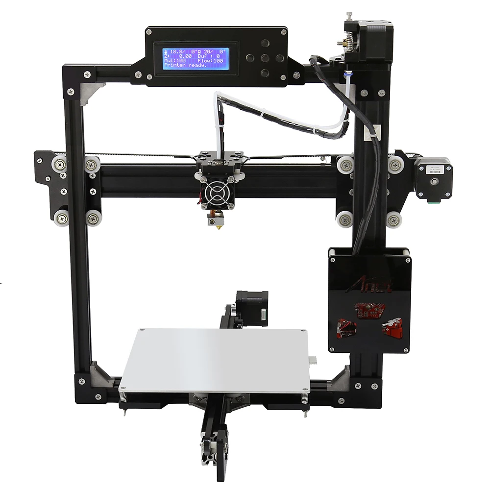 Алюминиевая рама FDM Anet A8/A6/A3s/A2 3D принтер большой размер печати Reprap i3 DIY комплект с