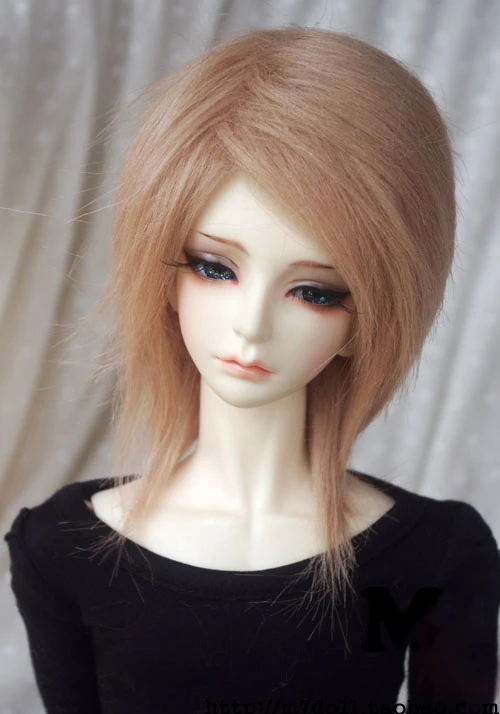Парик из меха для куклы 1/3 1/4 1/6 BJD DD SD MSD MDD YOSD длинные прямые меховые парики