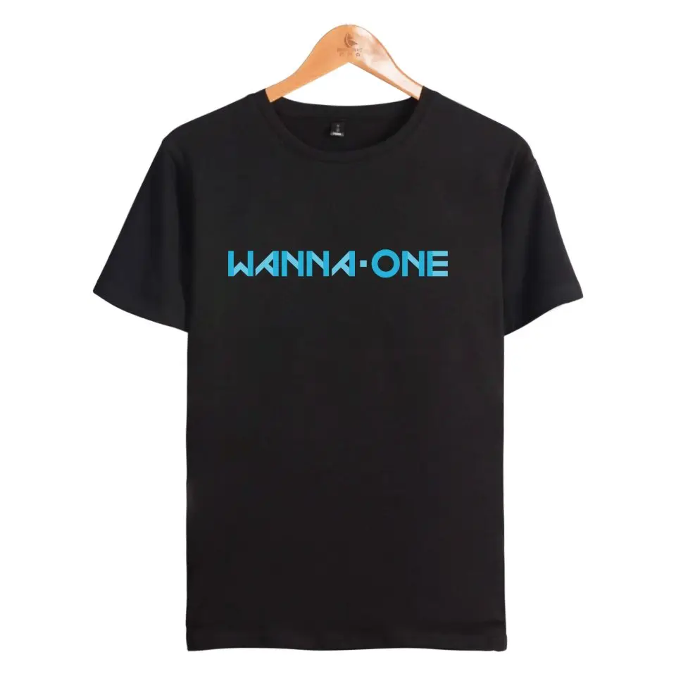 New Kpop Produce 101 WANNA ONE T Shirt Summer Cotton Short Sleeve Wanna One Go T-Shirt Tops Plus Size 4XL Clothes | Женская одежда