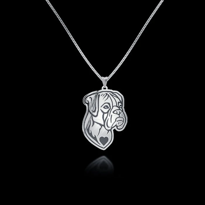 

Daisies 10pcs/lot Boxer Dog Necklace Statement Necklace Animal Dog Pendant Jewelry Friend Gift Women Statement Necklace Gift