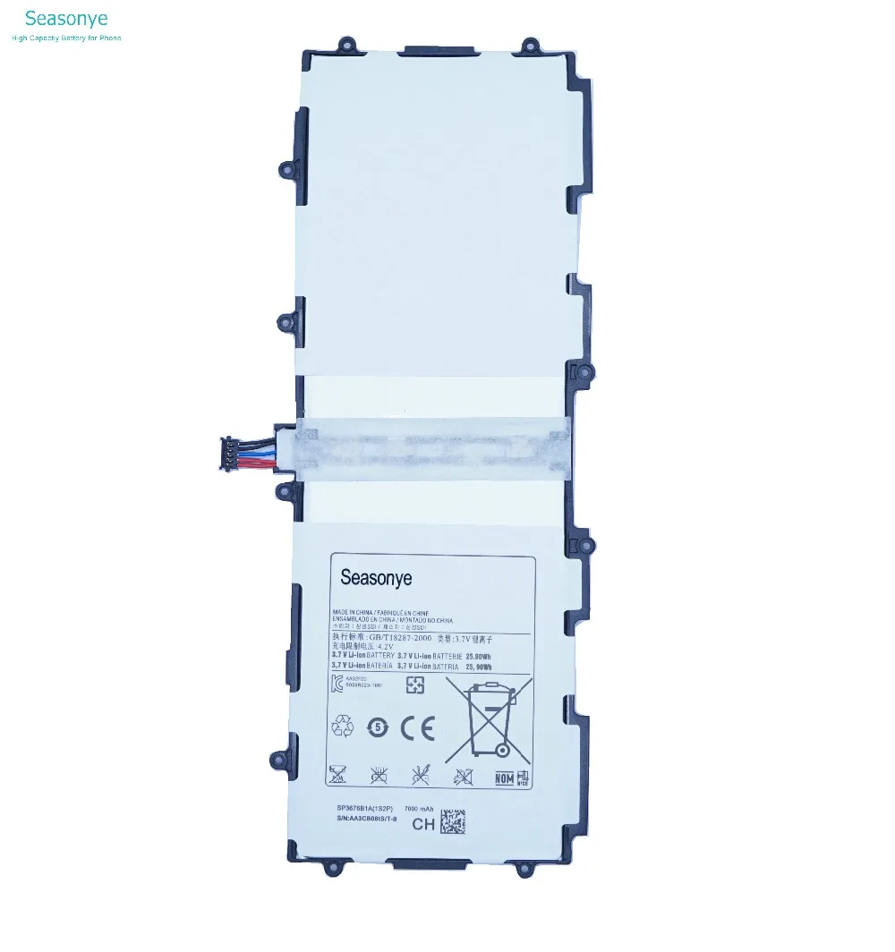 Seasonye 7000 мАч/25.9Wh SP3676B1A(1S2P) замена Батарея для samsung Galaxy Tablet Tab 2 Note 10,1 P5100 P5110 P7500 P7510