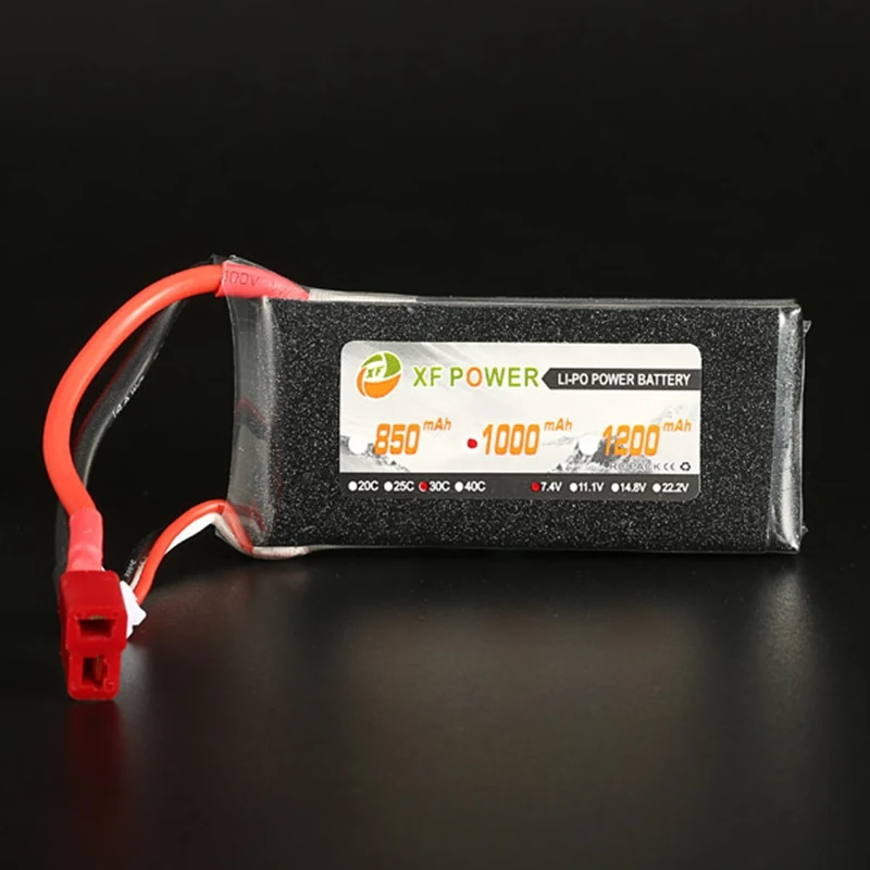 Lipo Battery XF Power 7 4 В 1000 мАч 2S 30C Т образный разъем для радиоуправляемого автомобиля
