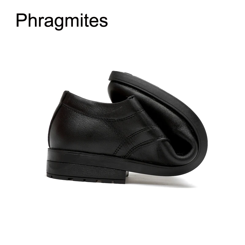 Phragmites/нарядные туфли для мужчин из натуральной кожи; деловая Повседневная обувь; маленькие размеры 37#; танцевальные мужские туфли-оксфорды; кожаные туфли на плоской подошве