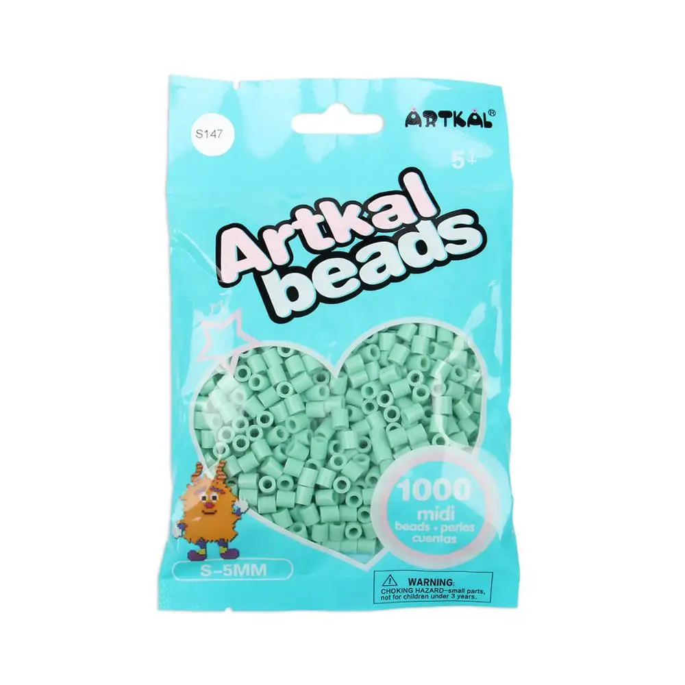 ARTKAL 1000 бусины(S136-S159) Midi S-5mm perler бусины Хама предохранитель бусины DIY Развивающие игрушки - Цвет: S1000-S147