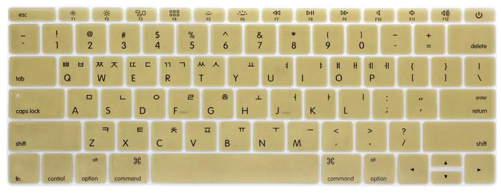 Корейская клавиатура крышка для MacBook не с сенсорной панелью 13pro A1708 retina 12 дюймов A1534 Клавиатура ноутбука защитная пленка