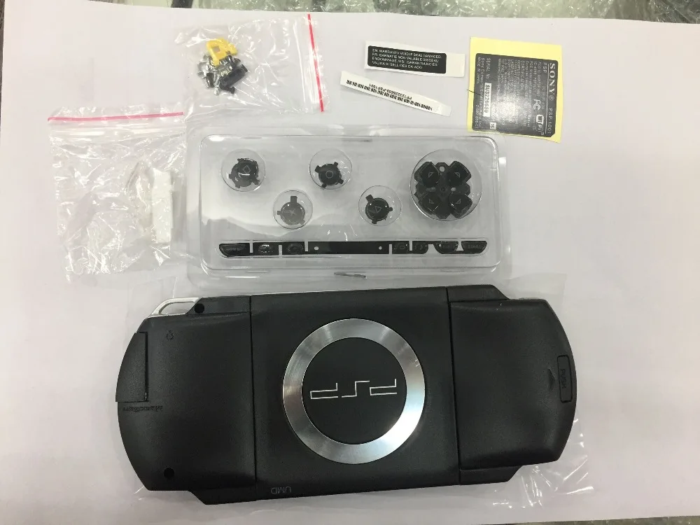 Черный чехол для PSP1000 PSP 1000 консоли с полными кнопками|Запасные части| |
