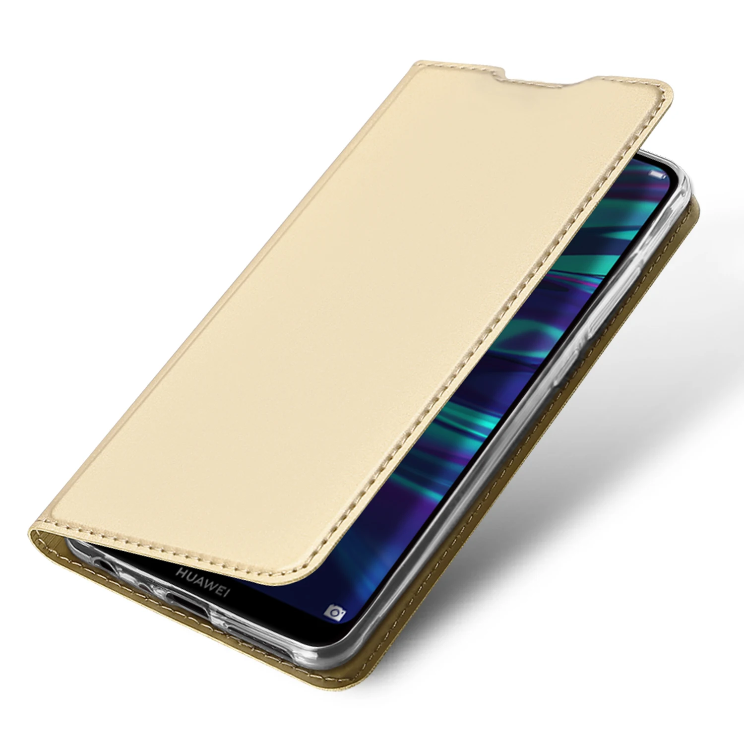 Чехол с откидной крышкой для Huawei P Smart 2019 мягкий бампер из искусственной кожи и ТПУ