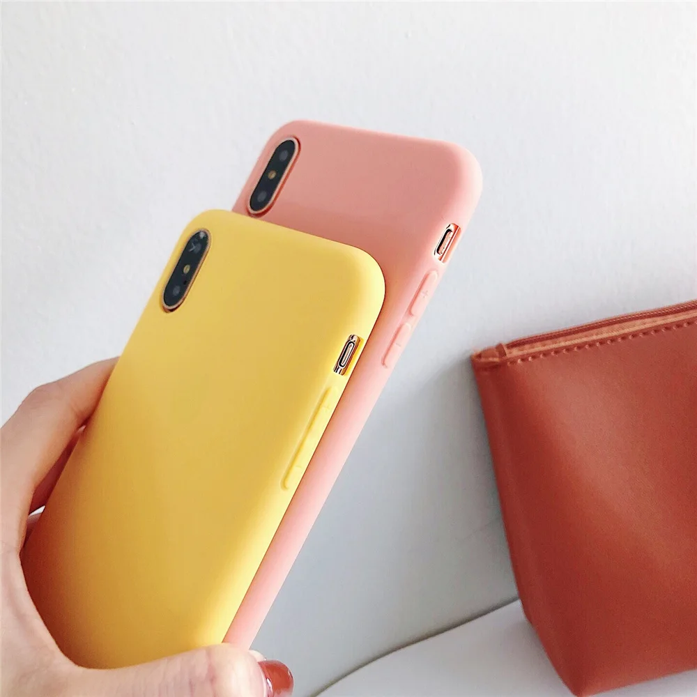 Чехол для iPhone XS XR Max 7 8 6S 6 Plus роскошные милые Чехлы ярких цветов телефонов X мягкий